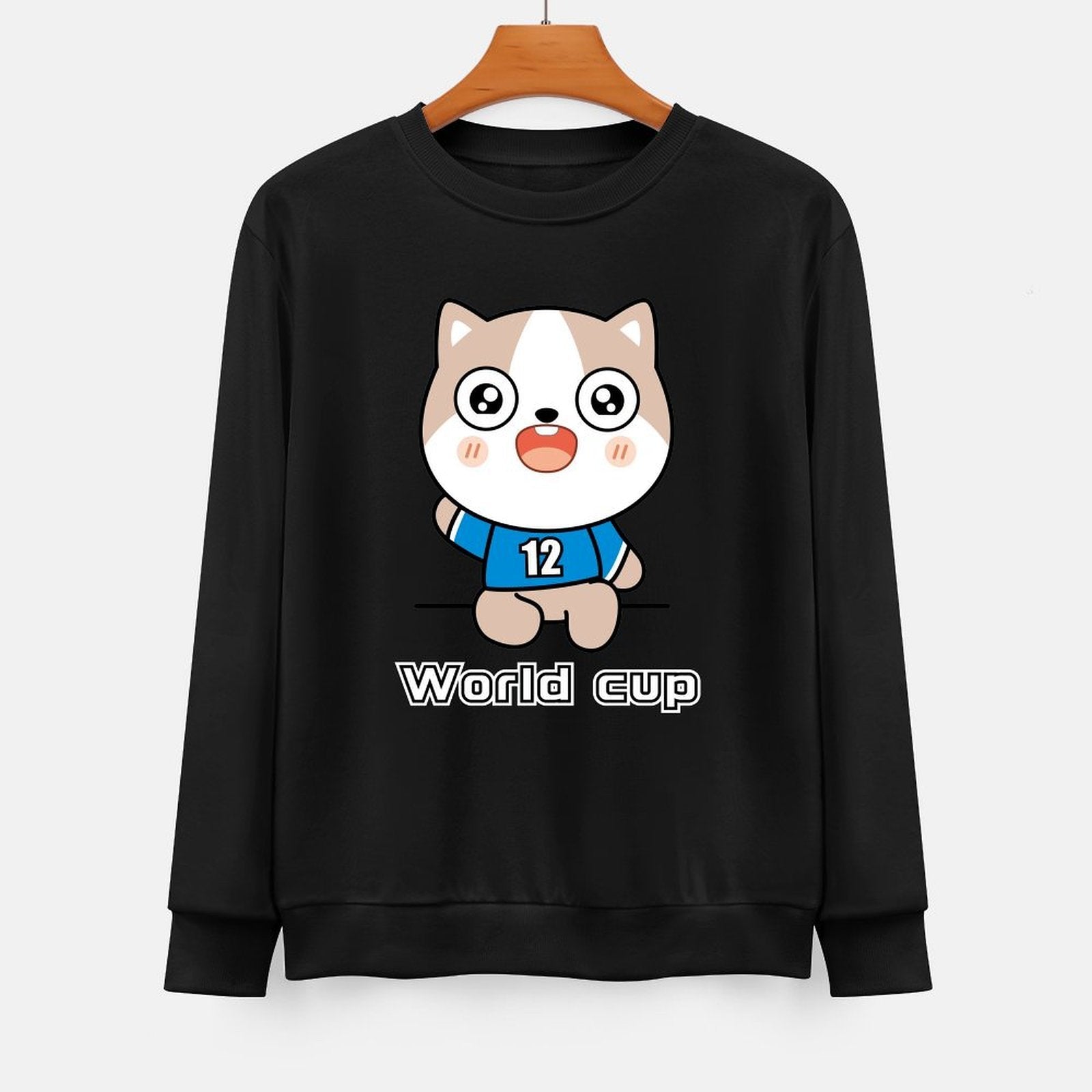 Front Patterned Long Sleeve TopRegularFit BasicSeries